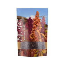 Custom Printed Stand up Pouch Craft Paper Bag with Clear Window for Spice Tea Dried Food Packaging